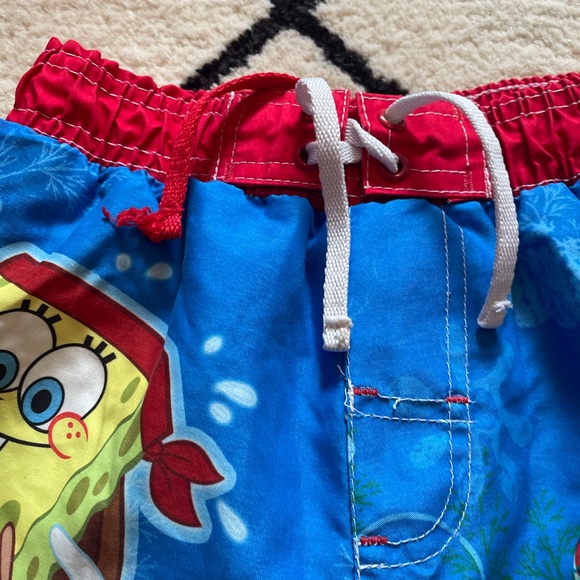 2011 Viacom Nickelodeon SpongeBob Squarepants Boys Swim Trunks Pirate Theme - Picture 4 of 10